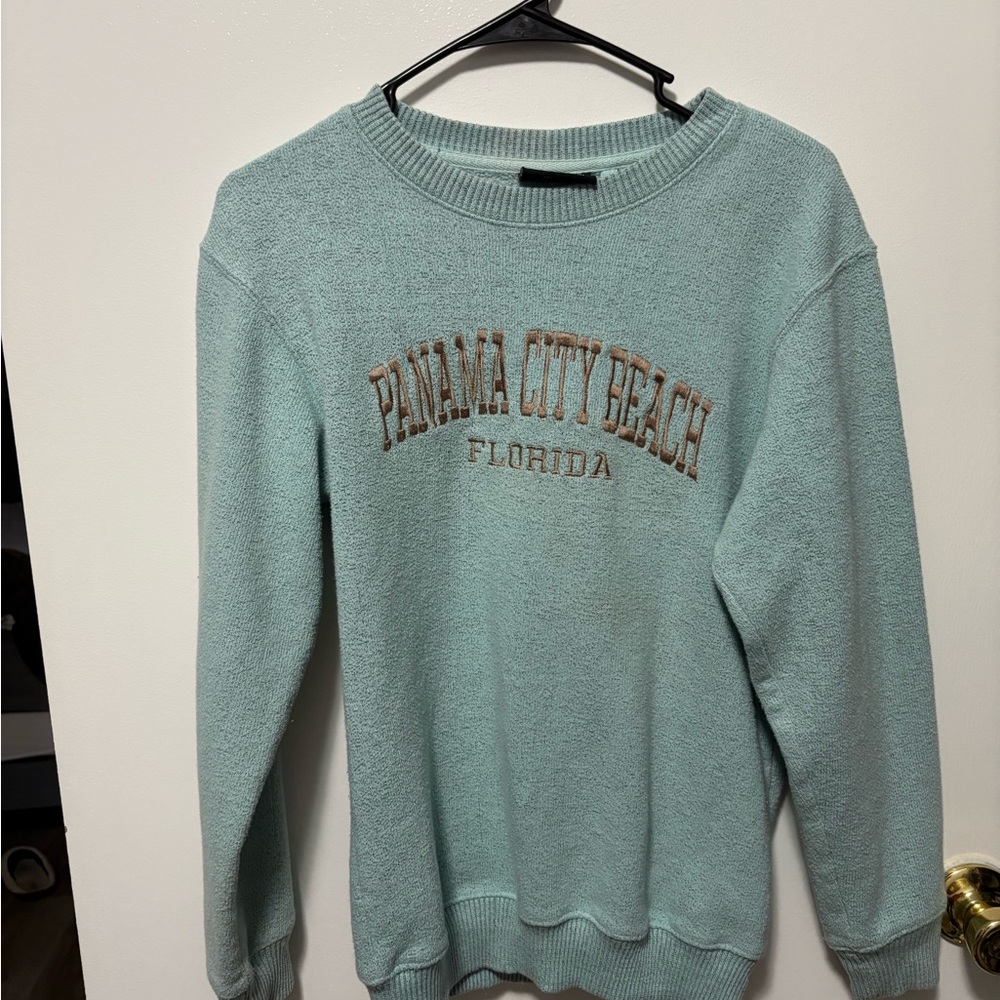 Panama City Beach Florida Mint Green Sweater